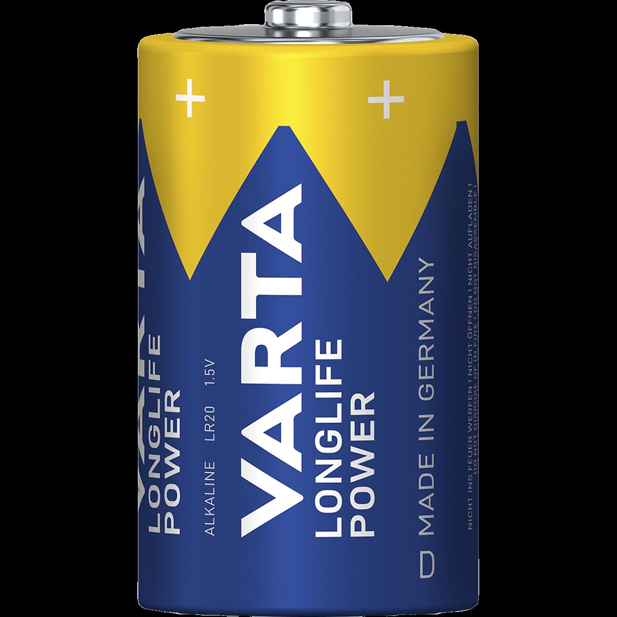 Mono-Batterie VARTA ''HIGH ENERGY'' 1,5 V, Typ D, 2er-Blister Mono-Batterie VARTA ''HIGH ENERGY'' 1,5 V, Typ D, 2er-Blister