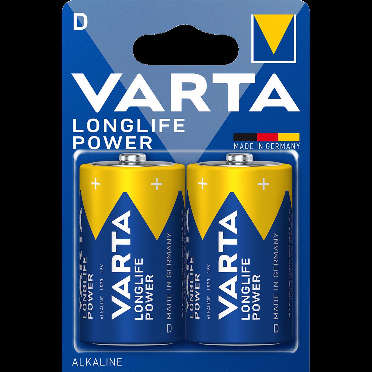 Mono-Batterie VARTA ''HIGH ENERGY'' 1,5 V, Typ D, 2er-Blister Mono-Batterie VARTA ''HIGH ENERGY'' 1,5 V, Typ D, 2er-Blister