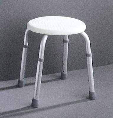 Bad-u.Duschhocker rund,höhenvstb.,weiß(Ridder),