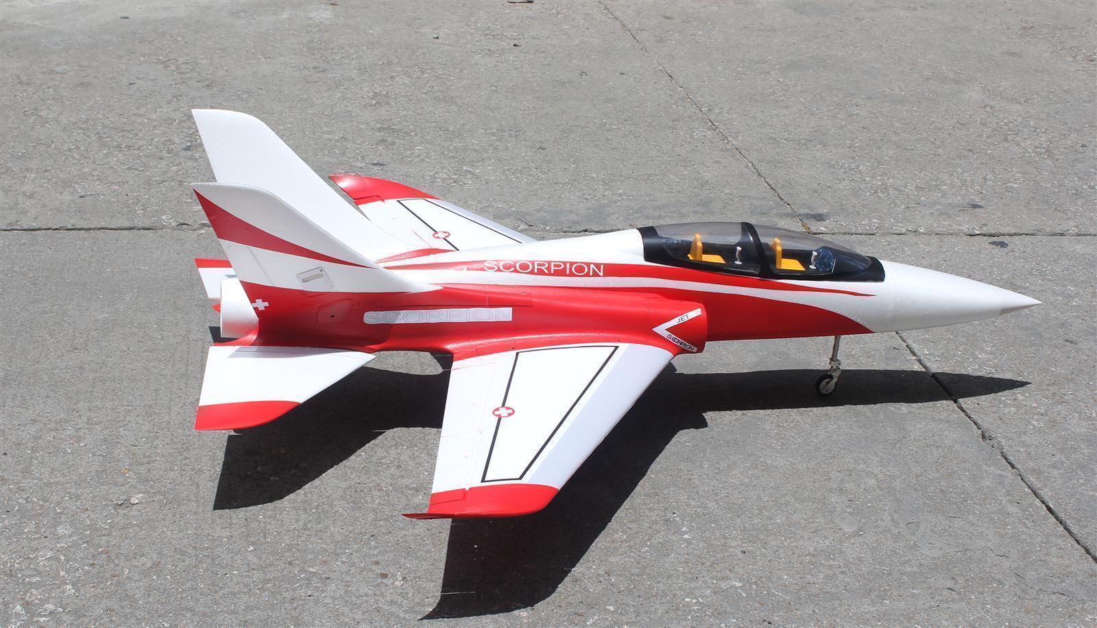 AMXFlight Super Scorpion 1260mm 6-8S PNP rot/weiß
