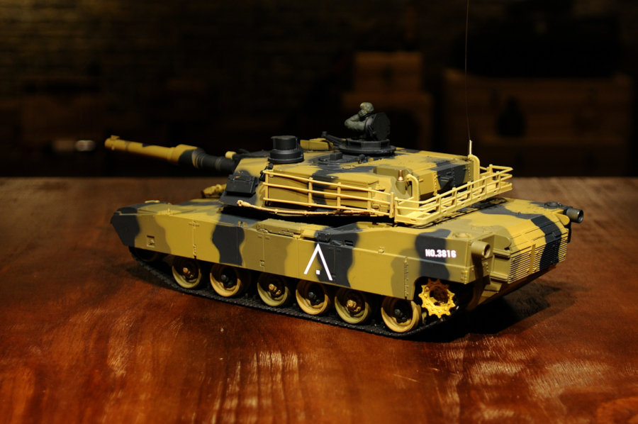 RC Panzer "U,S, M1A2 Abrams" 1:24 mit Schuss und Sound "816" mit IR-Battle