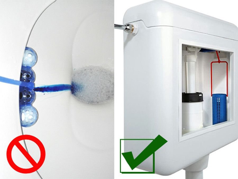 WC-Star WC Star der praktische Speicher für WC-Spülkasten-Hygienesteine Starter Set WC-Star WC Star XXL 8er Nachfüll-Set für den WC-Star (Wasserkastensteine, Blauspüler)