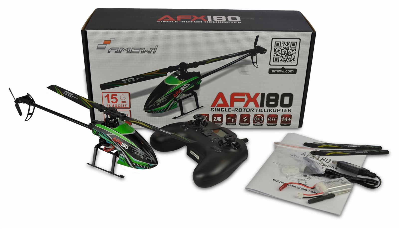 AFX180 Single-Rotor Helikopter 4-Kanal 6G RTF 2 AFX180 Single-Rotor Helikopter 4-Kanal 6G RTF 2