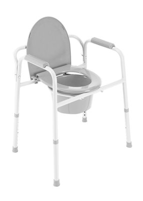 Invacare Toilettensitzgestell Styxo 2 mit Topf und Deckel, weiß-grau>>>> Invacare Toilettensitzgestell Styxo 2 mit Topf und Deckel, weiß-grau>>>>
