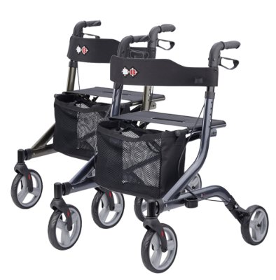 Rollator CAPERO m.Rückengurt,Stockhalter,Tasche,nachtblau, Rollator CAPERO m.Rückengurt,Stockhalter,Tasche,nachtblau,