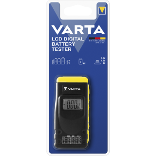Batterietester VARTA, digital, LCD-Display, für AA/ AAA/ C/ D/ 9v Batterien