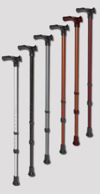 Gehstock Handy verstellbar, anatomischer Griff>>>>Farbe: weinrot rechts