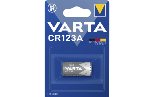 Lithium-Photobatterie VARTA CR 123A, 3 V, 1er-Blister Lithium-Photobatterie VARTA CR 123A, 3 V, 1er-Blister