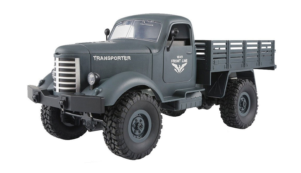 U.S. Militär Truck 4WD 1:16 RTR, blaugrau