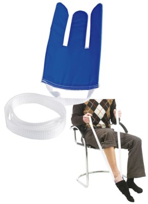 Strumpfanzieher Frottee mit 2 Zugbändern 650mm>>>> Strumpfanzieher Frottee mit 2 Zugbändern 650mm>>>>