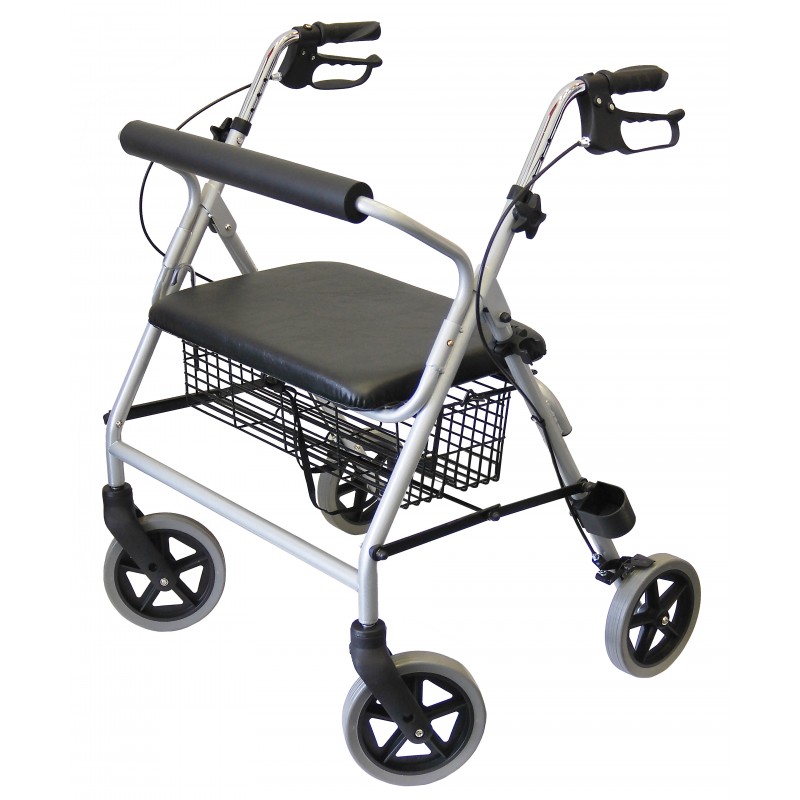R225 Rollator SB56 für Schwergewicht, Farbe silber R225 Rollator SB56 für Schwergewicht, Farbe silber