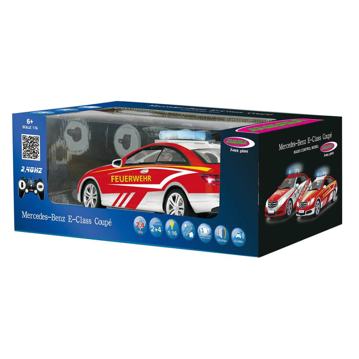Mercedes-Benz E 350 Coupe Feuerwehr 1:16 weiß/rot 2,4GHz