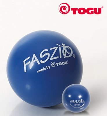 Faszio Ball blau>>>>Ausf.: Durchmesser 4 cm