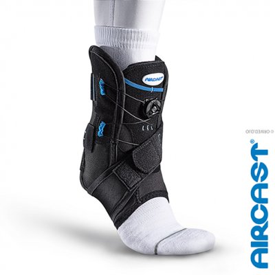 Sprunggelenk-Orthese AIRCAST Airgo Plus, schwarz>>>>Gr. L links