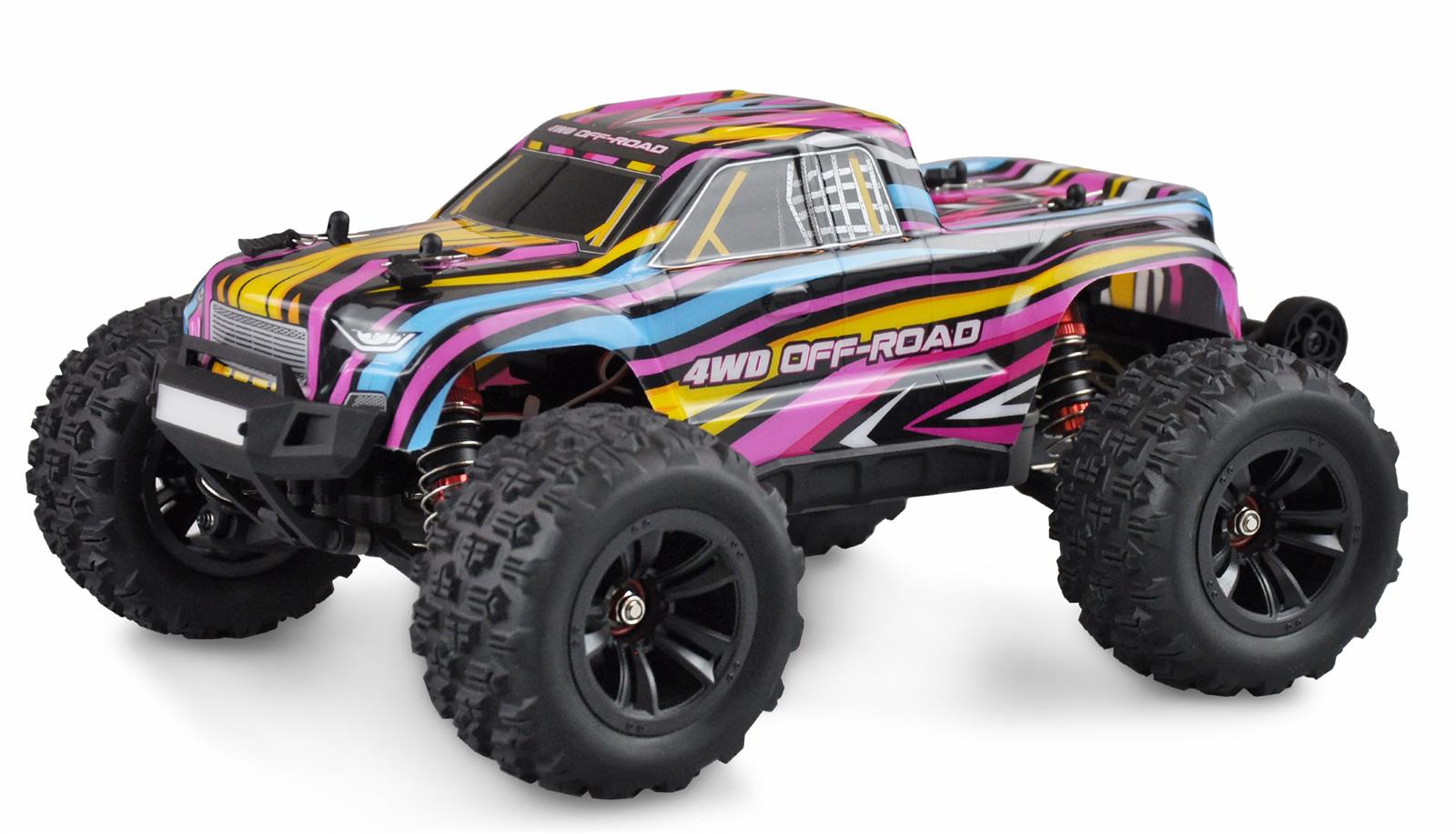 Hyper GO Monstertruck brushless 4WD 1:16 RTR blau/rot Hyper GO Monstertruck brushless 4WD 1:16 RTR blau/rot