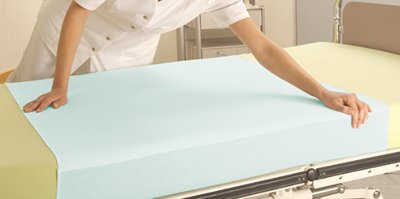 Bettschutzauflage WewaCare Premium 85 x 90cm, grün>>>>Ausf.: mit Einstecktuch