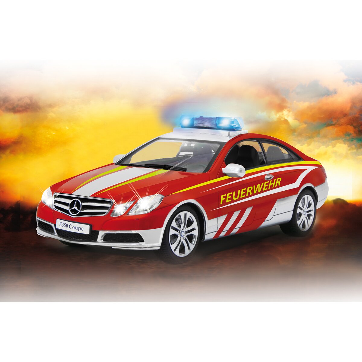Mercedes-Benz E 350 Coupe Feuerwehr 1:16 weiß/rot 2,4GHz