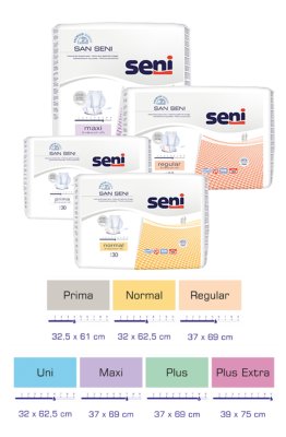 Inkontinenzvorlagen Seni San Regular (1 Karton: 4 x 30 Stück)>>>> Inkontinenzvorlagen Seni San Regular (1 Karton: 4 x 30 Stück)>>>>