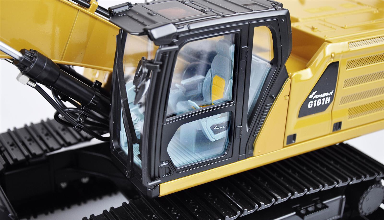 G101H Vollmetall Hydraulikbagger 1:16 RTR gelb