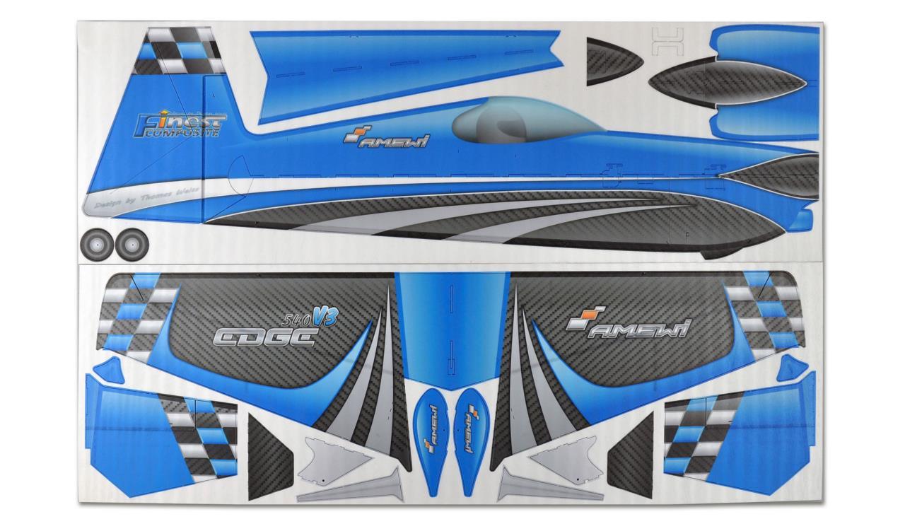 Shockflyer Edge 540V3 3mm blau Shockflyer Edge 540V3 3mm Combo Kit blauExklusiv Amewi by finest composite - Made in Germany