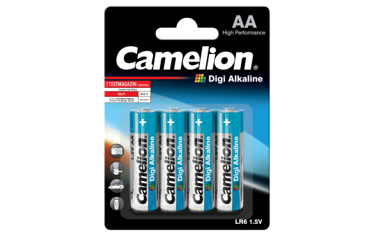 Mignon-Batterie CAMELION ''Digi Alkaline'' 1,5 V, Typ AA/LR6, 4er-Blister Mignon-Batterie CAMELION ''Digi Alkaline'' 1,5 V, Typ AA/LR6, 4er-Blister
