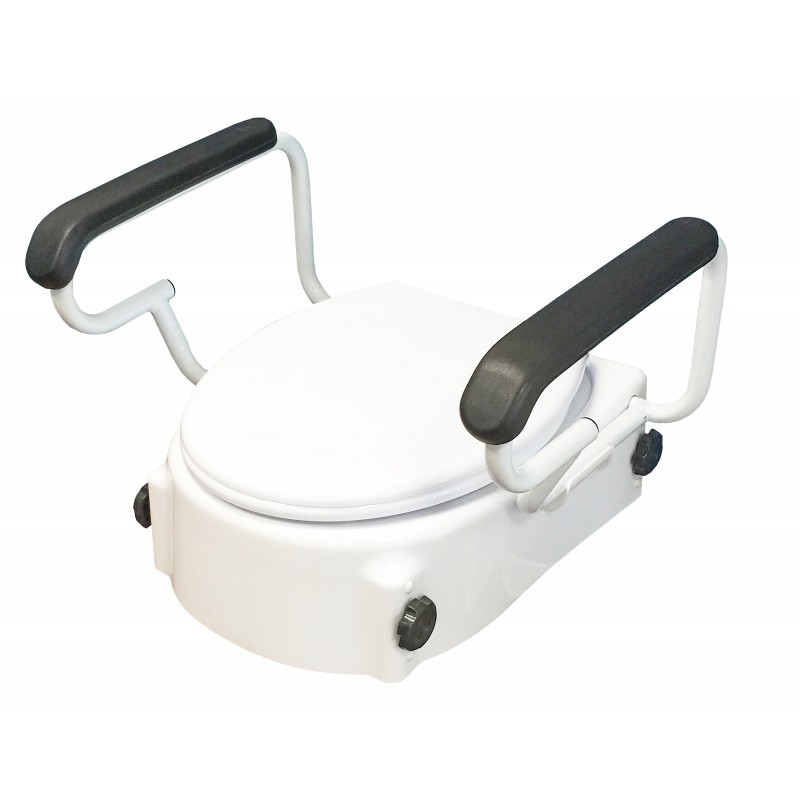 TSE Toilettensitzerhöhunganatomische Form, 3-fach höhenverstellbar TSE Toilettensitzerhöhunganatomische Form, 3-fach höhenverstellbar