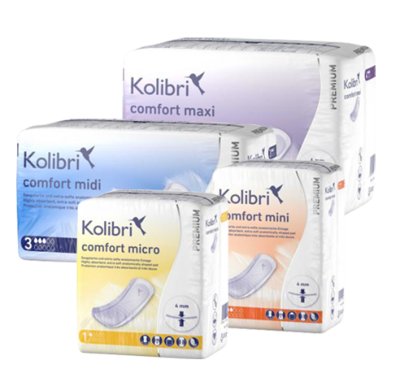 Einlage Kolibri comfort premium midi blau (1Karton: 8x28Stk.)>>>> Einlage Kolibri comfort premium midi blau (1Karton: 8x28Stk.)>>>>
