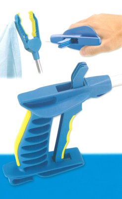 Greifzange Falke mit Softgriff blau/gelb>>>>78 cm