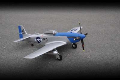 P-51D Mustang blue PNP 4 Kanal SW 75 cm