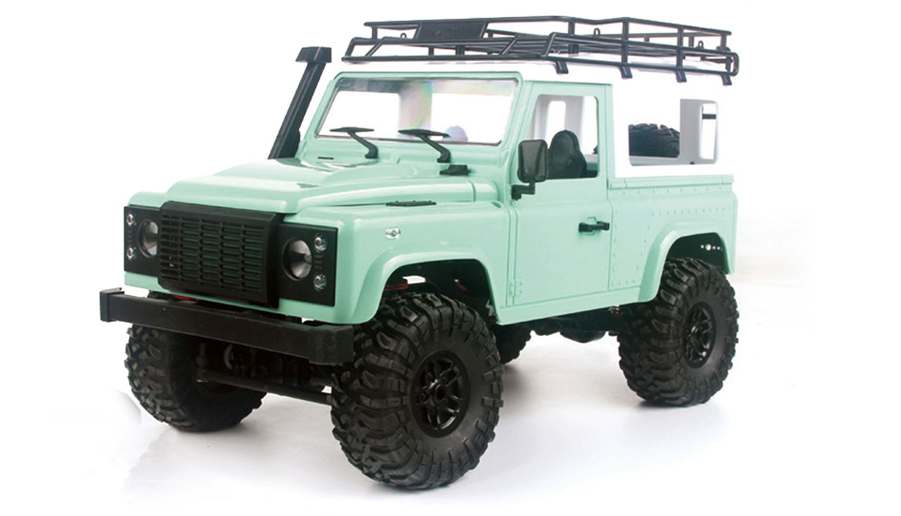 Geländewagen Crawler 4WD 1:12 Bausatz metallic grün
