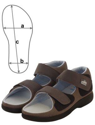 Therapieschuh KONSTANZ braun>>>>Gr. 46