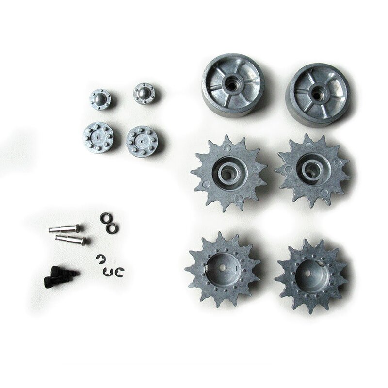 Sherman M4A3 Metalltreib- und Leiträder Sherman M4A3 Metalltreib- und Leiträder