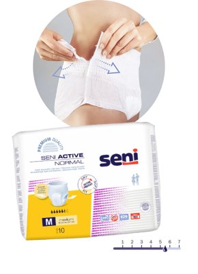 Einweginkontinenzslips Seni Active Normal large (1 Karton: 8x10 Stück)>>>>