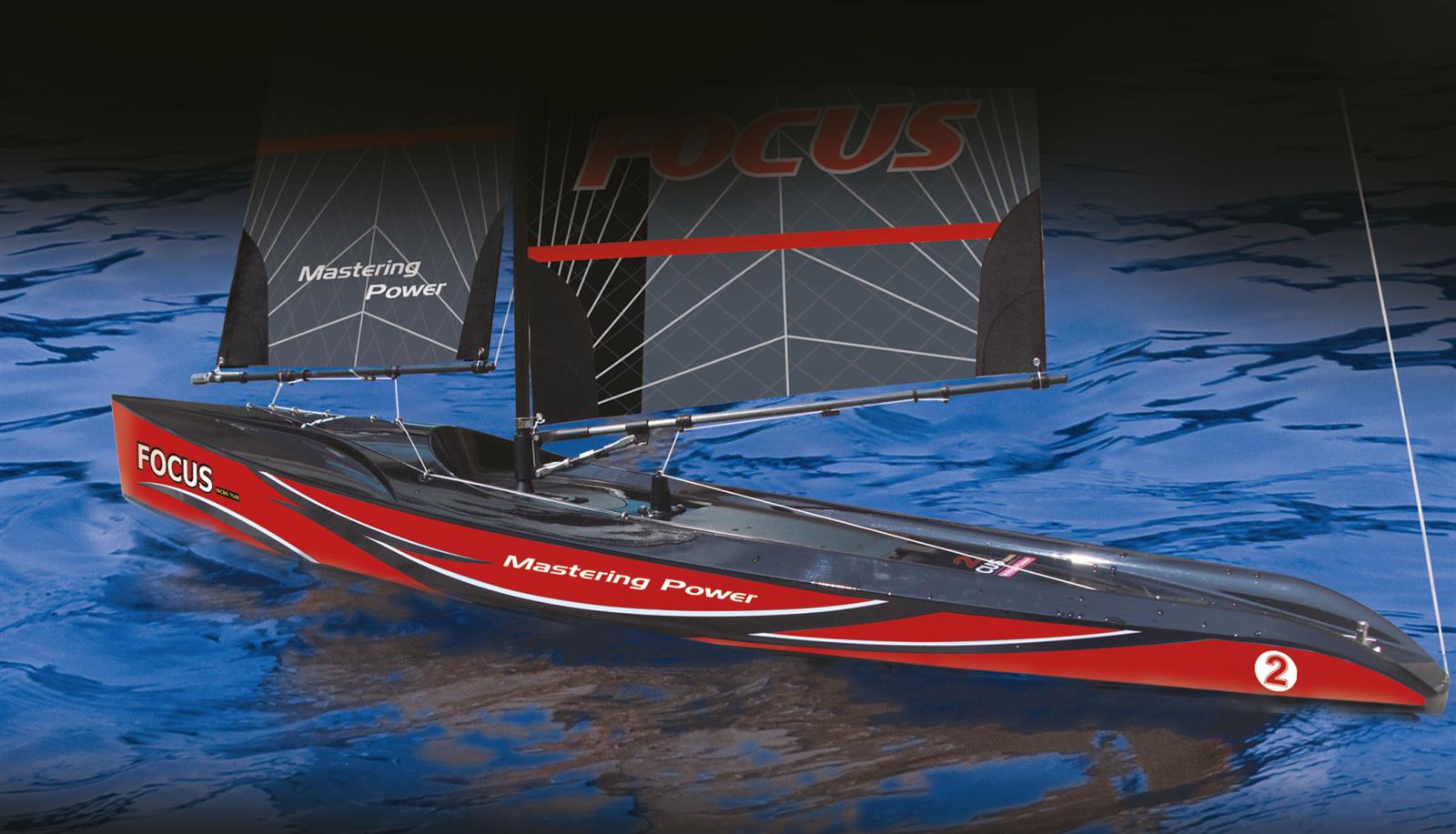 Focus III Racing Segelyacht 100cm RTR rot