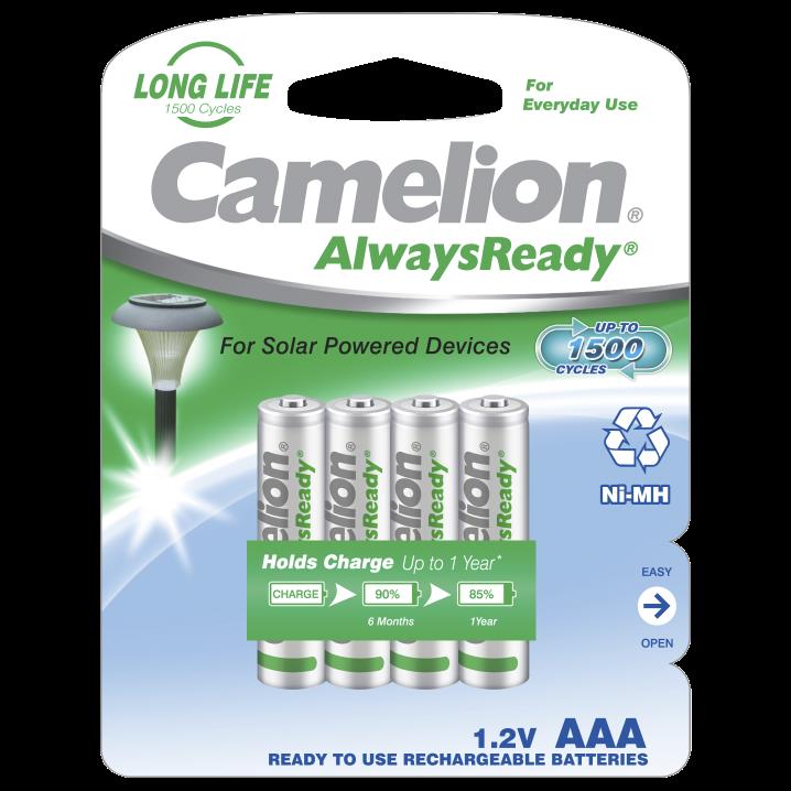 Micro-Akku CAMELION 1,2V, 600mAh, Typ AAA, NiMH, 4er-Blister