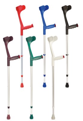 Unterarmgehstütze KLASSIKER 220 mit Egro-Hartgriff Druckknopfverstellung, (Paar)>>>>Farbe: blau