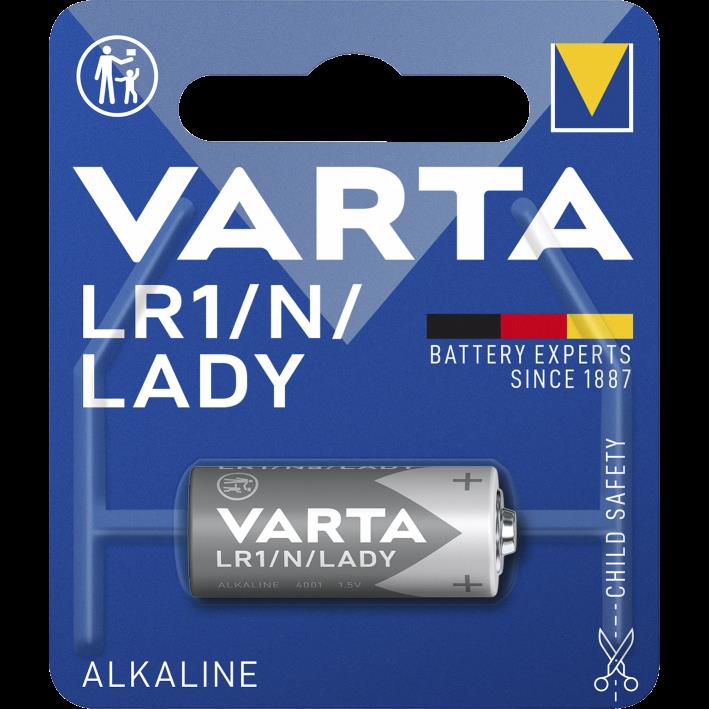 Lady-Batterie VARTA ''HIGH ENERGY'' 1,5 V, Typ LR1, 1er-Blister Lady-Batterie VARTA ''HIGH ENERGY'' 1,5 V, Typ LR1, 1er-Blister
