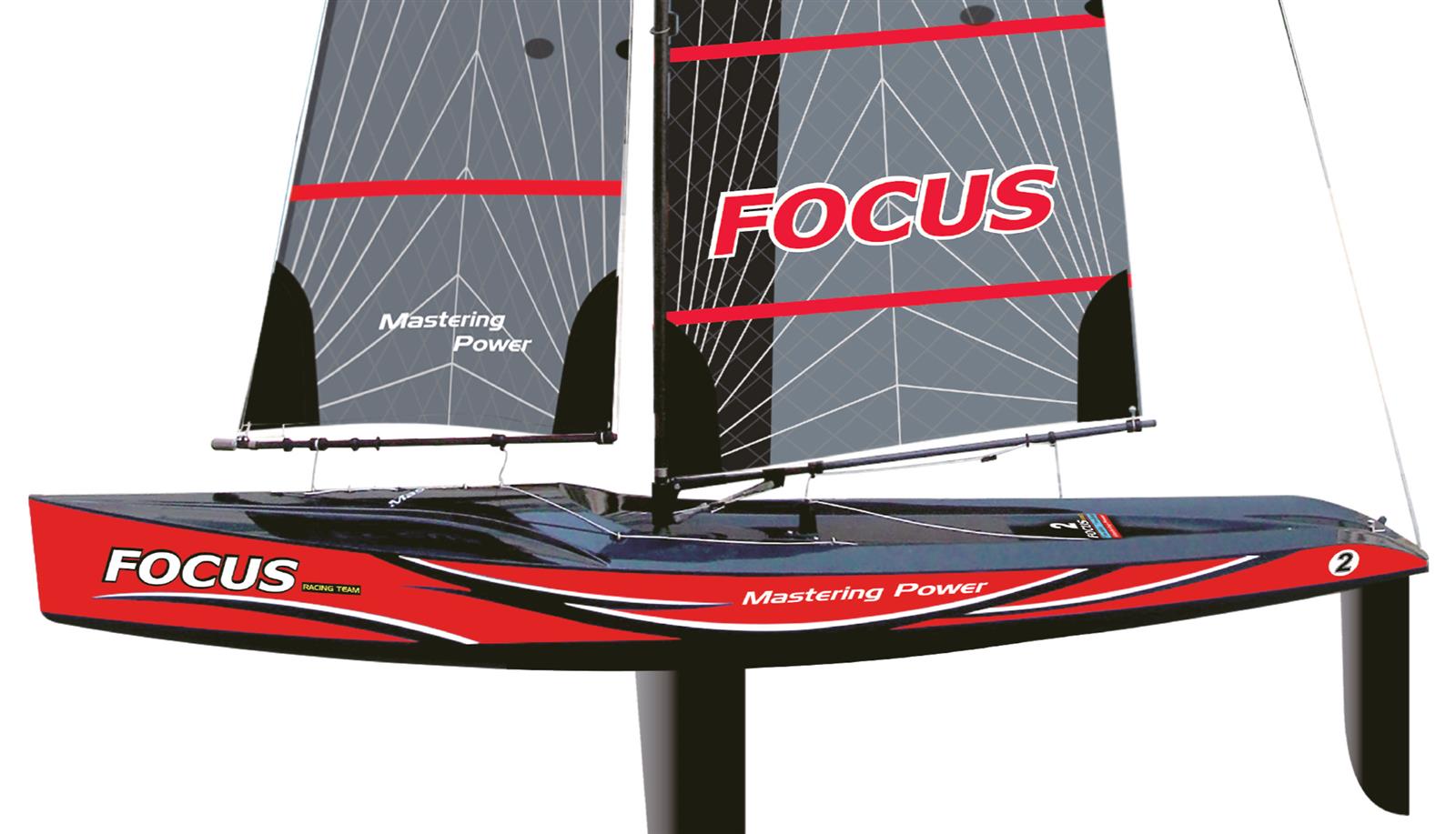 Focus III Racing Segelyacht 100cm RTR rot