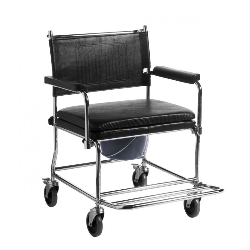 TSF SB 60 Fahrbarer Toilettenstuhl m Rückenlehne 220 kg belastbar! TSF SB 60 Fahrbarer Toilettenstuhl m Rückenlehne 220 kg belastbar!