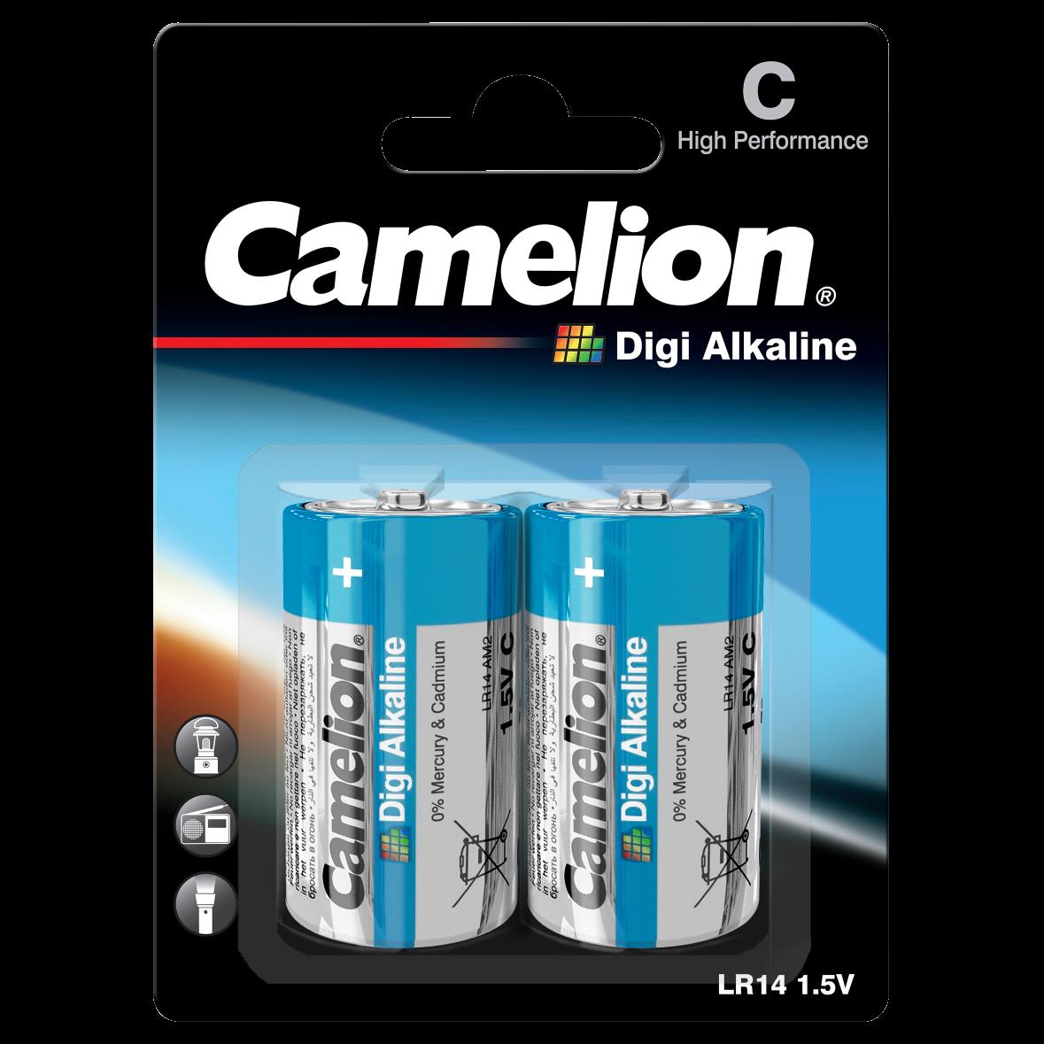 Baby-Batterie CAMELION Digi Alkaline 1,5 V, Typ C/LR14, 2er Blister Baby-Batterie CAMELION Digi Alkaline 1,5 V, Typ C/LR14, 2er Blister