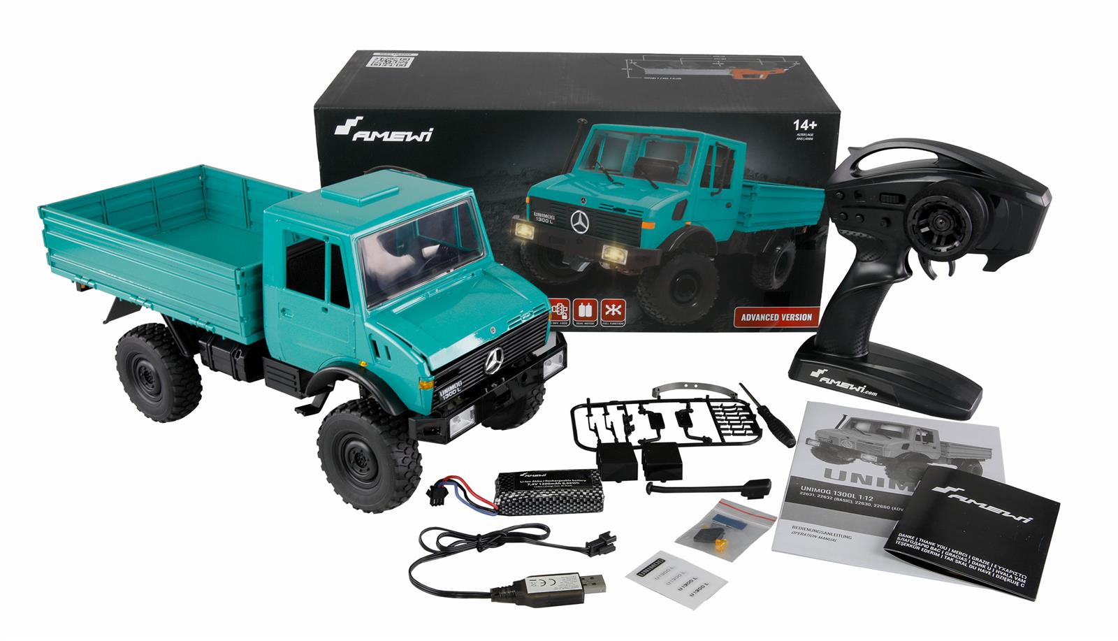Mercedes-Benz Unimog Advanced 4WD 1:12 RTR petrol Mercedes-Benz Unimog Advanced 4WD 1:12 RTR petrol