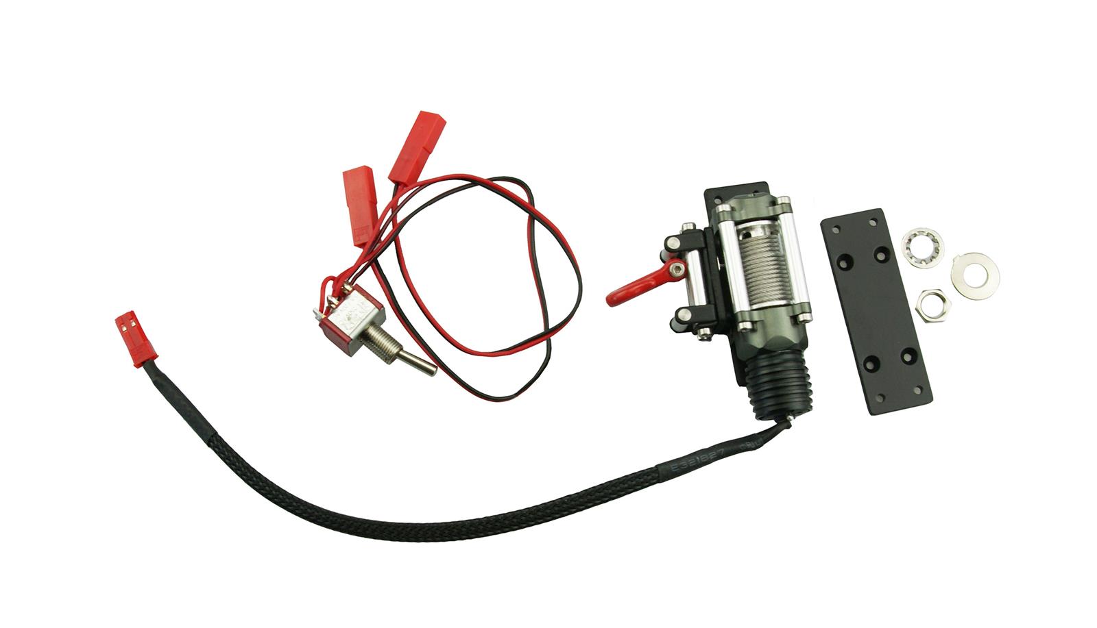 Aluminium Power Winde D90 mit Schalter schwarz Aluminium Power Winde D90 mit Schalter schwarz