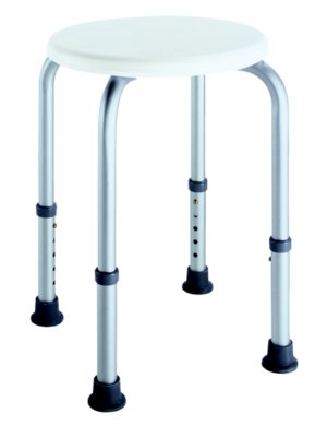 Duschhocker DH 40 Round höhenverstellbar, weiß>>>> Duschhocker DH 40 Round höhenverstellbar, weiß>>>>