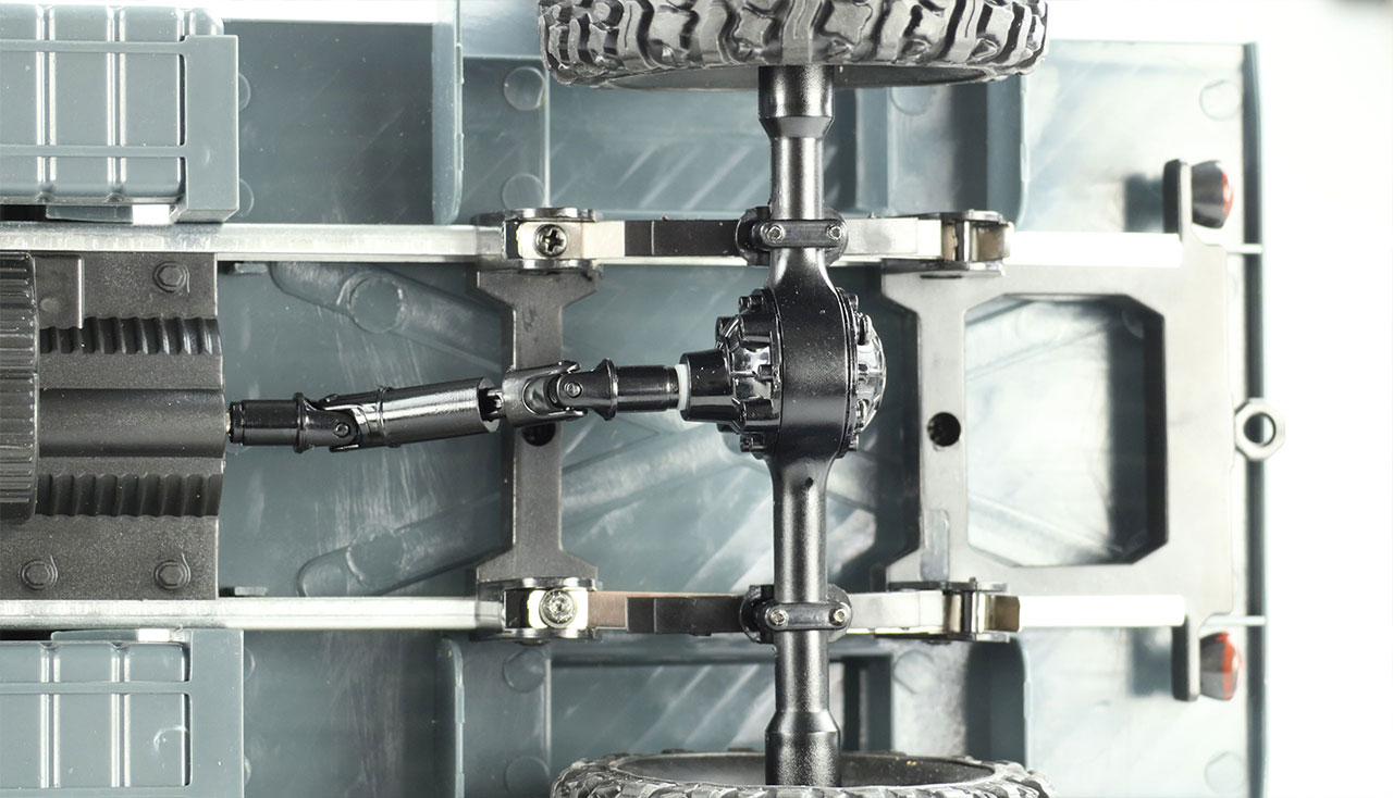 U.S. Militär Truck 4WD 1:16 Bausatz, grau U.S. Militär Truck 4WD 1:16 Bausatz, grau