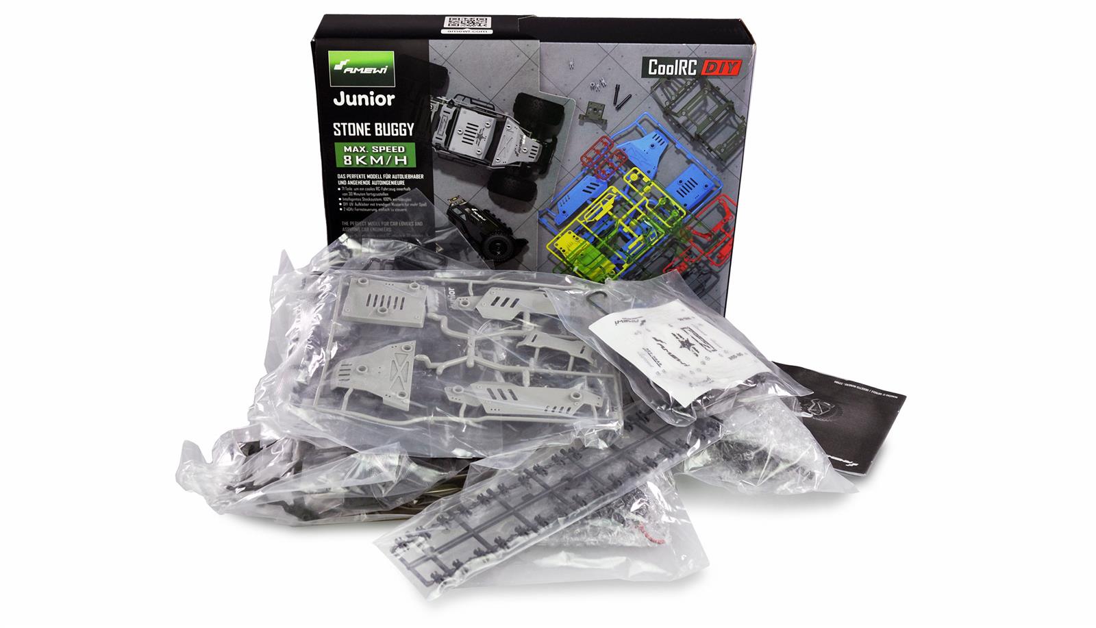 CoolRC DIY Stone Buggy 2WD 1:18 Bausatz grau CoolRC DIY Stone Buggy 2WD 1:18 Bausatz grau