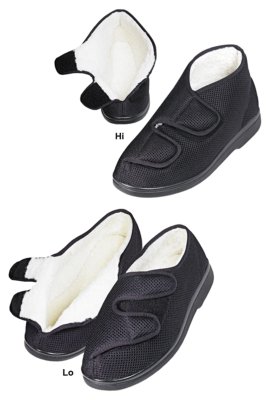 Reha Schuh GentleWalk Hi, Fell-Futter,schwarz>>>>Gr. 46