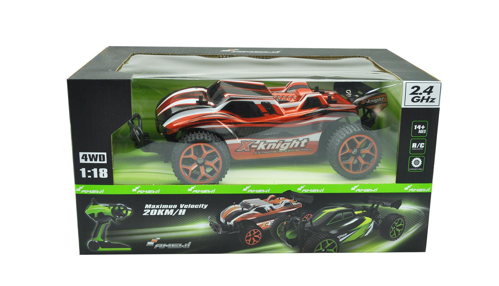 Truggy Fierce 4WD 1:18 RTR orange