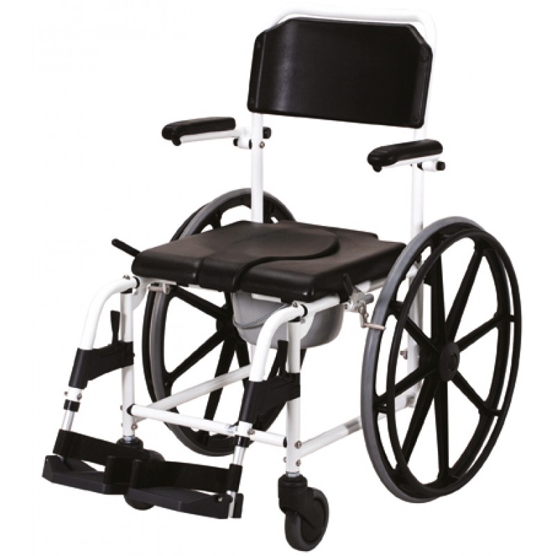 DTR 24"Duschtoilettenrollstuhl mit Toiletteneimer DTR 24"Duschtoilettenrollstuhl mit Toiletteneimer
