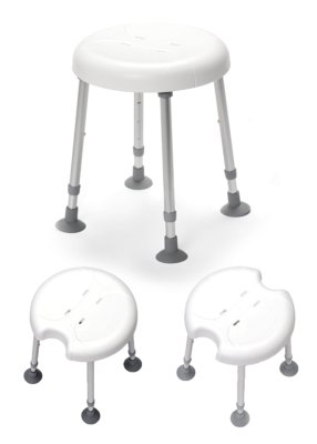 Duschhocker DELPHI höhenverstellbar, weiß>>>>Ausf.: ohne Hygieneaussparung Duschhocker DELPHI höhenverstellbar, weiß>>>>Ausf.: ohne Hygieneaussparung