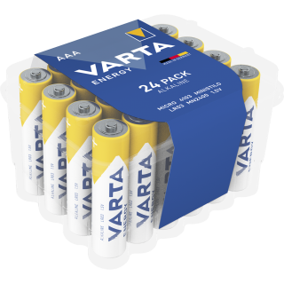 Micro-Batterie VARTA ''Energy'' Alkaline, Typ AAA, LR06, 1,5V, 24er Pack Micro-Batterie VARTA ''Energy'' Alkaline, Typ AAA, LR06, 1,5V, 24er Pack